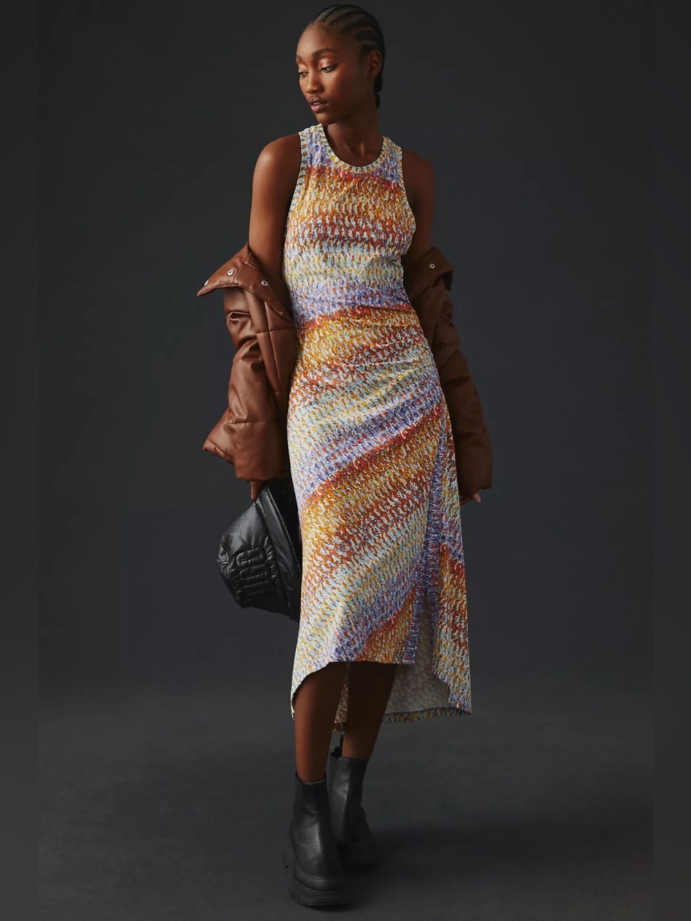 Daily Practice by Anthropologie Mock-Neck Treasure Dress